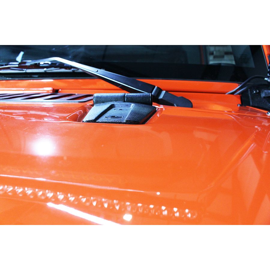 Kentrol Hood Hinges (Black Textured Stainless) for 2007-2018 JK 80572