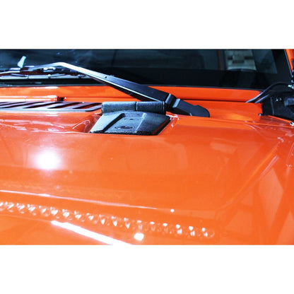 Kentrol Hood Hinges (Black Textured Stainless) for 2007-2018 JK 80572