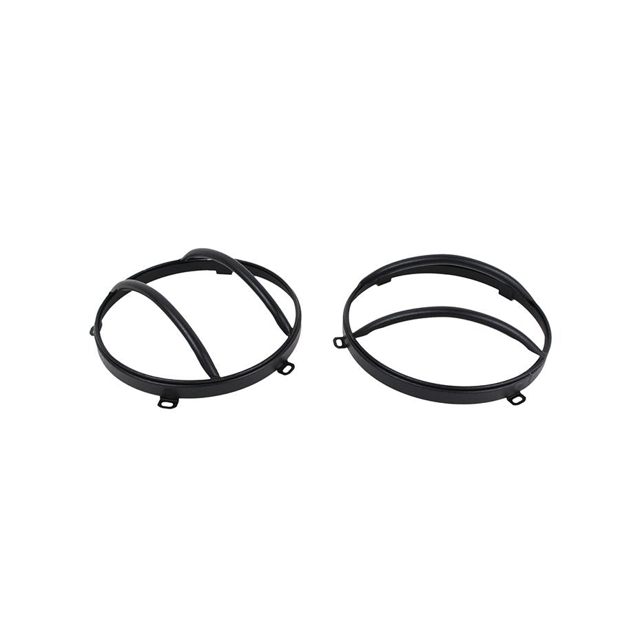 KENTROL Jeep JK Euro Headlight Guards Pair 07-18 Wrangler JK Textured Black Kentrol  80573