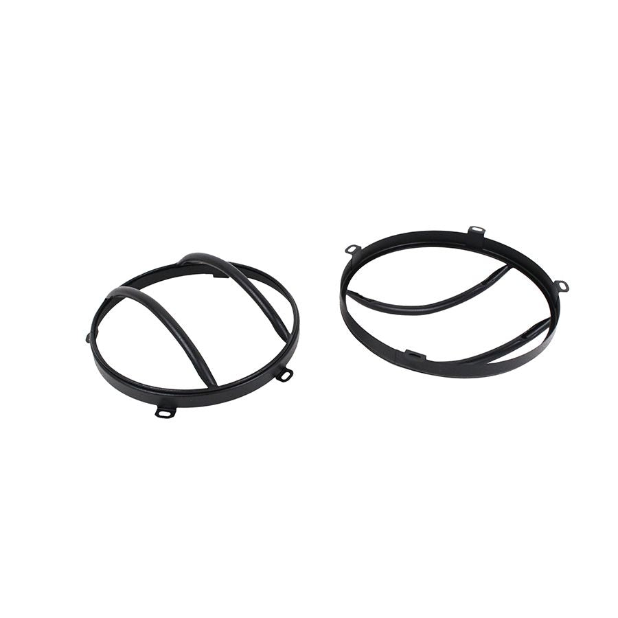 KENTROL Jeep JK Euro Headlight Guards Pair 07-18 Wrangler JK Textured Black Kentrol  80573