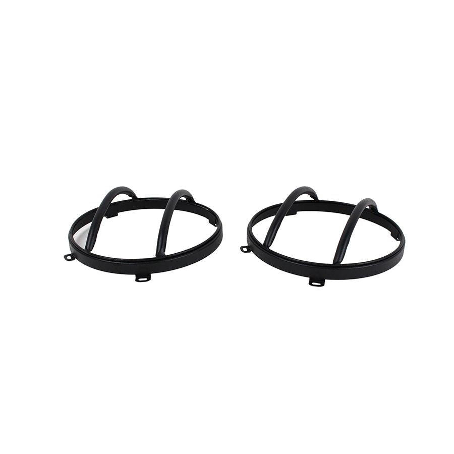KENTROL Jeep JK Euro Headlight Guards Pair 07-18 Wrangler JK Textured Black Kentrol  80573