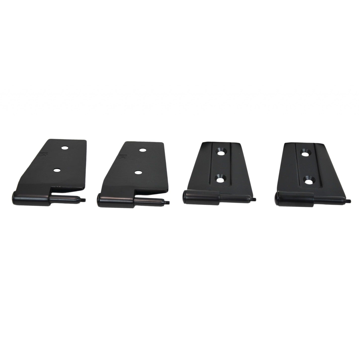 Kentrol Door Hinge Set (4 pieces) - Black Textured Stainless for 2007-2018 Jeep Wrangler JK 80575