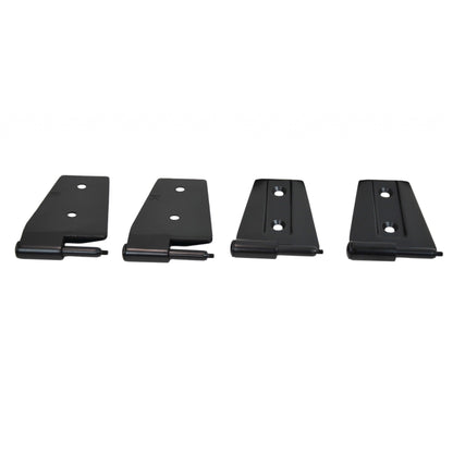Kentrol Door Hinge Set (4 pieces) - Black Textured Stainless for 2007-2018 Jeep Wrangler JK 80575