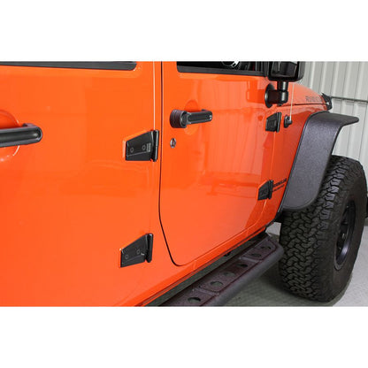 Kentrol Door Hinge Set (Textured Black) for 2007-2018 JKU 80576