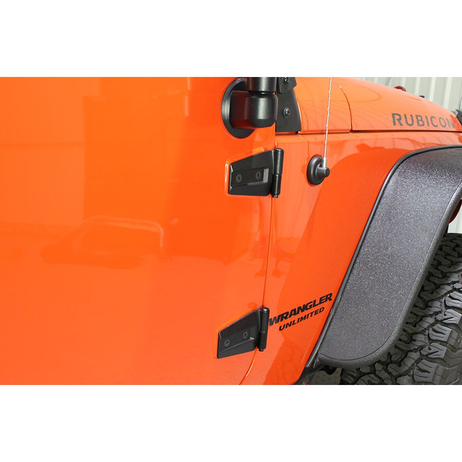 Kentrol Door Hinge Set (Textured Black) for 2007-2018 JKU 80576