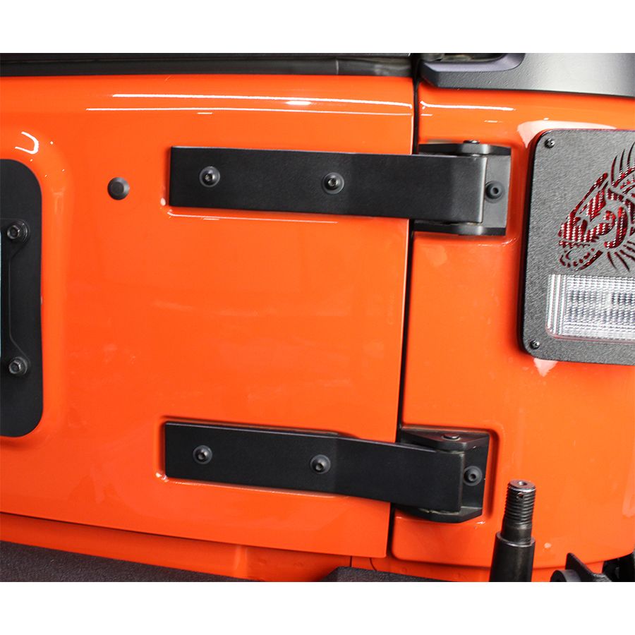 KENTROL Jeep JK Tailgate Hinge Pair 07-18 Wrangler JK Textured Black Kentrol  80578