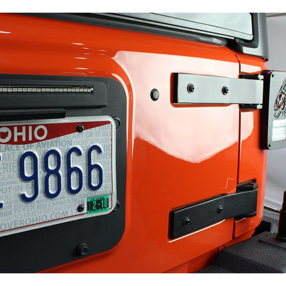 KENTROL Jeep JK Tailgate Hinge Pair 07-18 Wrangler JK Textured Black Kentrol  80578