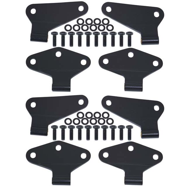 KENTROL BLACK TEXTURE HINGE 8PC (07-18 JK) 80581