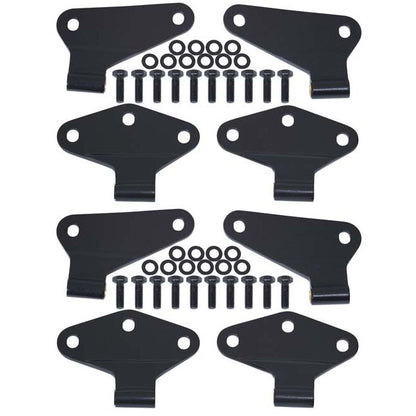 KENTROL BLACK TEXTURE HINGE 8PC (07-18 JK) 80581