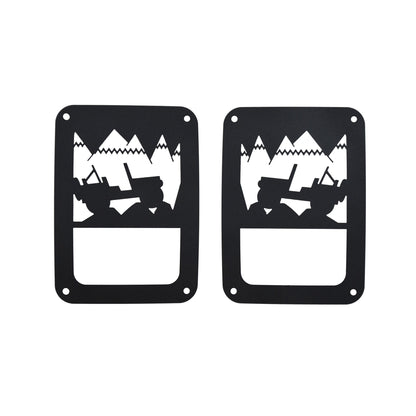 Kentrol Heritage Tail Light Cover for 07-18 Jeep Wrangler JK 80702