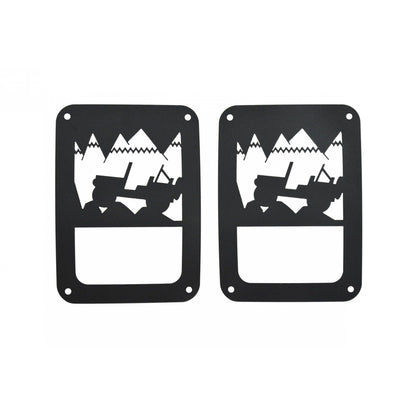 Kentrol Heritage Tail Light Cover for 07-18 Jeep Wrangler JK 80702