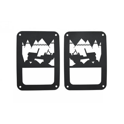 Kentrol Heritage Tail Light Cover for 07-18 Jeep Wrangler JK 80702