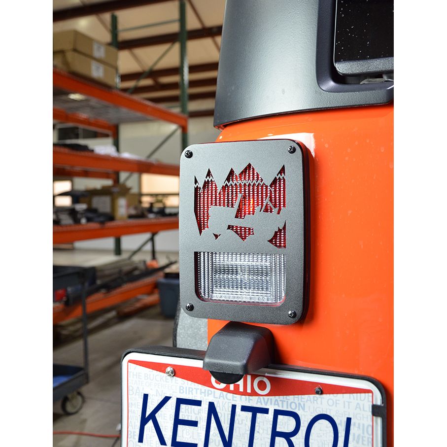 Kentrol Heritage Tail Light Cover for 07-18 Jeep Wrangler JK 80702