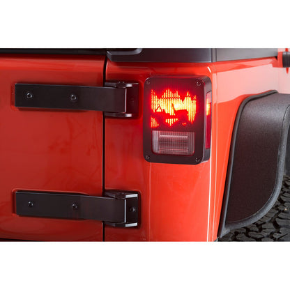 Kentrol Heritage Tail Light Cover for 07-18 Jeep Wrangler JK 80702