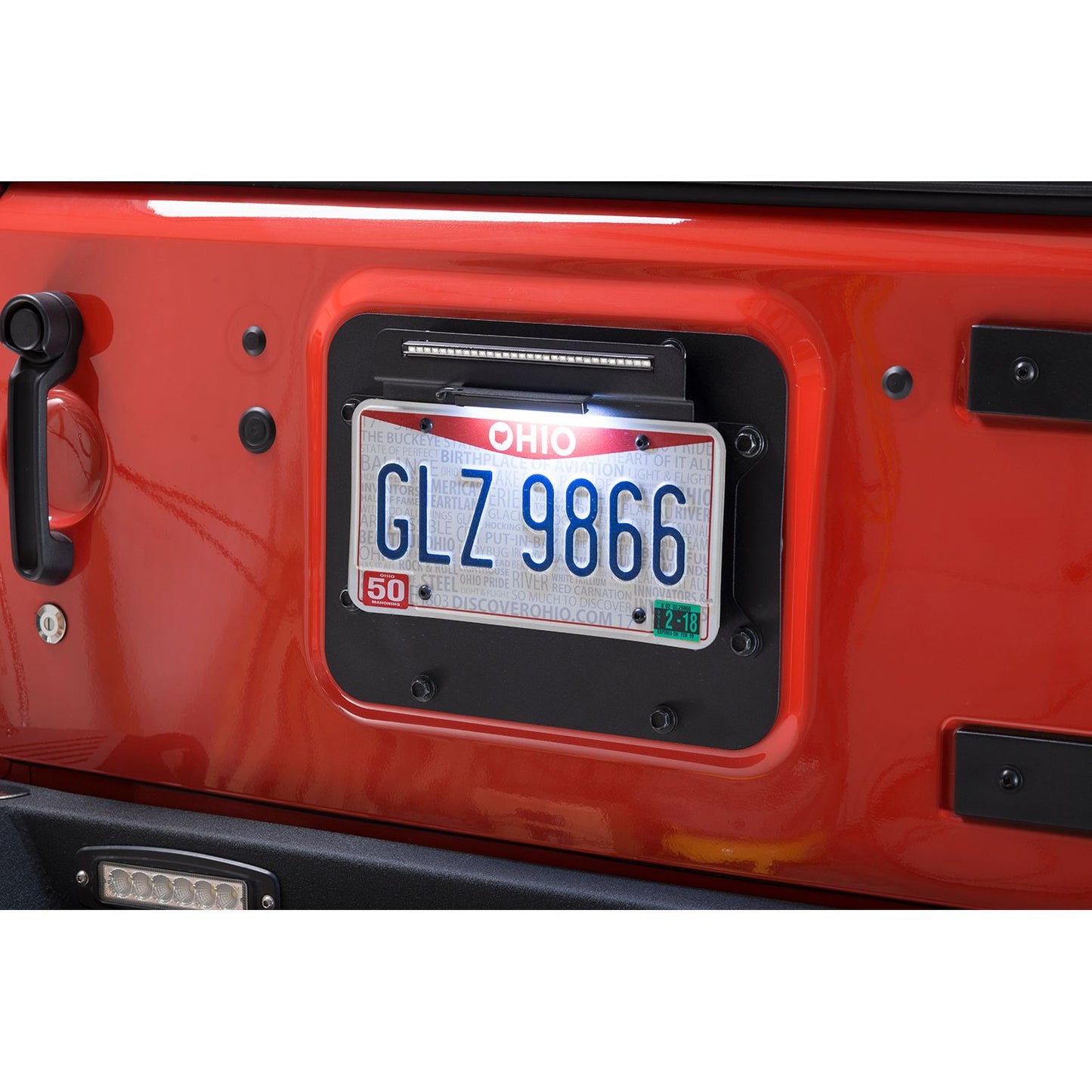 Kentrol BackSide License Plate with LED for 07-18 JK 80703