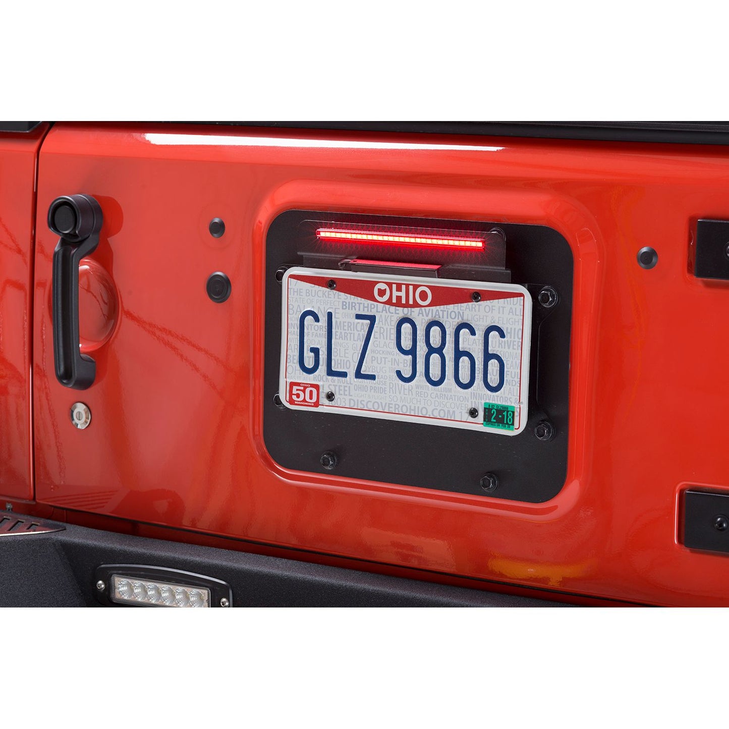 Kentrol BackSide License Plate with LED for 07-18 JK 80703