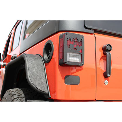 KENTROL Jeep JK Plate Delete Badge 07-18 Wrangler JK Textured Black Kentrol  80708