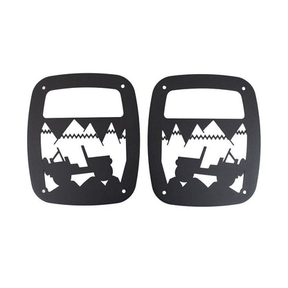 KENTROL Jeep TJ Heritage Taillight Guard 97-06 Wrangler TJ Textured Black Kentrol  80709