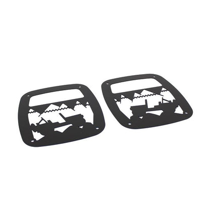 KENTROL Jeep TJ Heritage Taillight Guard 97-06 Wrangler TJ Textured Black Kentrol  80709