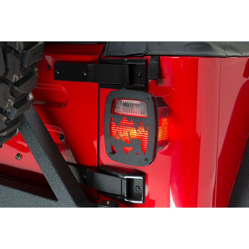 KENTROL Jeep TJ Heritage Taillight Guard 97-06 Wrangler TJ Textured Black Kentrol  80709