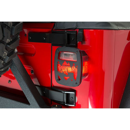 KENTROL Jeep TJ Heritage Taillight Guard 97-06 Wrangler TJ Textured Black Kentrol  80709