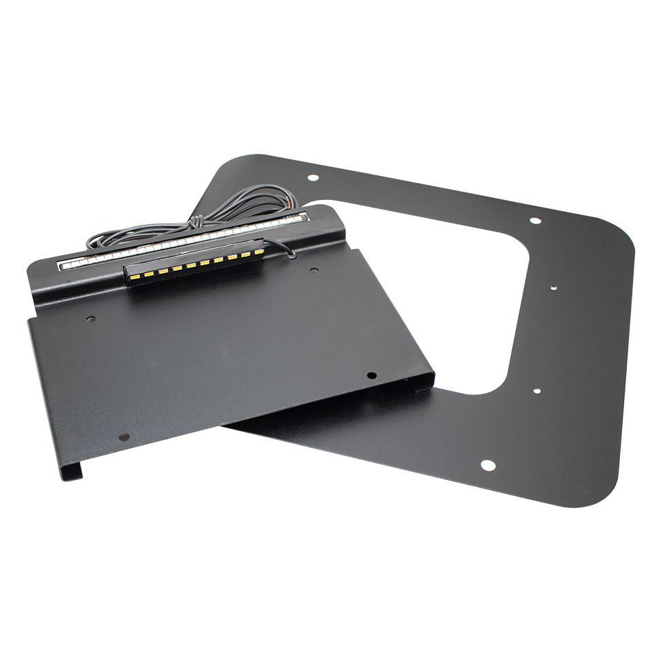 KENTROL Jeep TJ BackSide License Plate Mount with LED For 97-06 Wrangler TJ Kentrol  80710