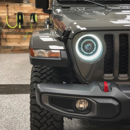 ORACLE Lighting Oculus™ Switchback Bi-LED Projector Headlights for Jeep Wrangler JL/ Gladiator JT | 5839-023