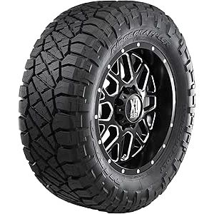 Nitto Tires Ridge Grappler tire showcasing a rugged tread pattern designed for off-road and on-road performance.