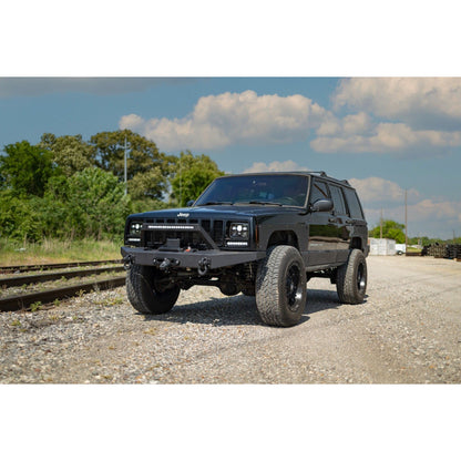 ROUGH COUNTRY 8 Inch Black Series LED Light Bar | Single Row | Pair | 70728BL