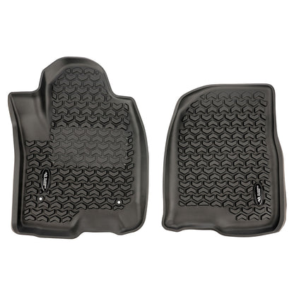 RUGGED RIDGE | 82901.32 | Floor Liner, Front, Black; 2019 Chevy Silverado Crew Cab