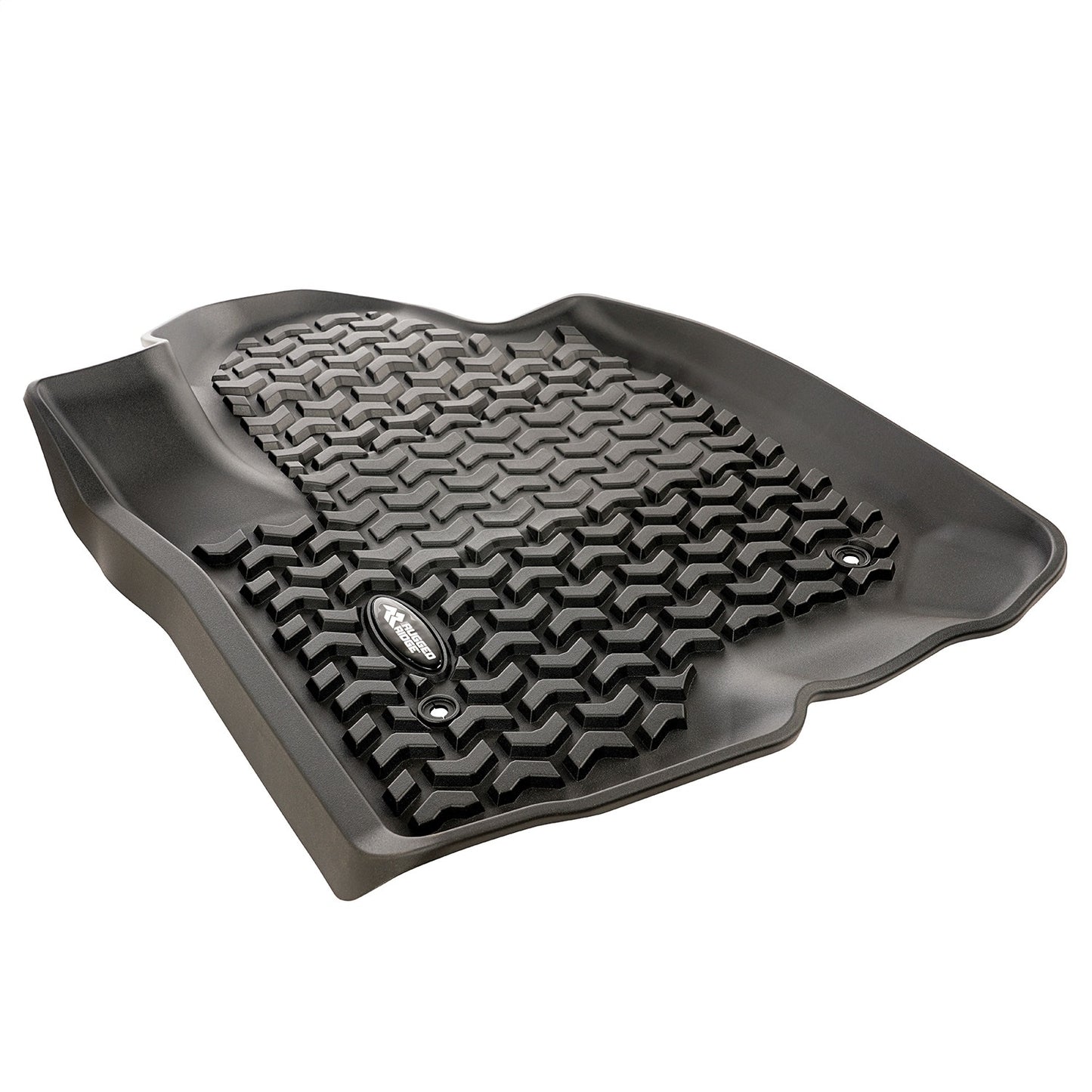 RUGGED RIDGE | 82901.32 | Floor Liner, Front, Black; 2019 Chevy Silverado Crew Cab
