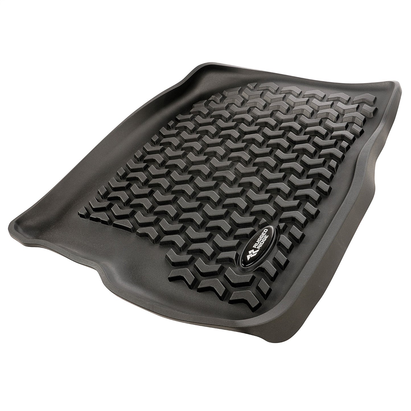 RUGGED RIDGE | 82901.32 | Floor Liner, Front, Black; 2019 Chevy Silverado Crew Cab