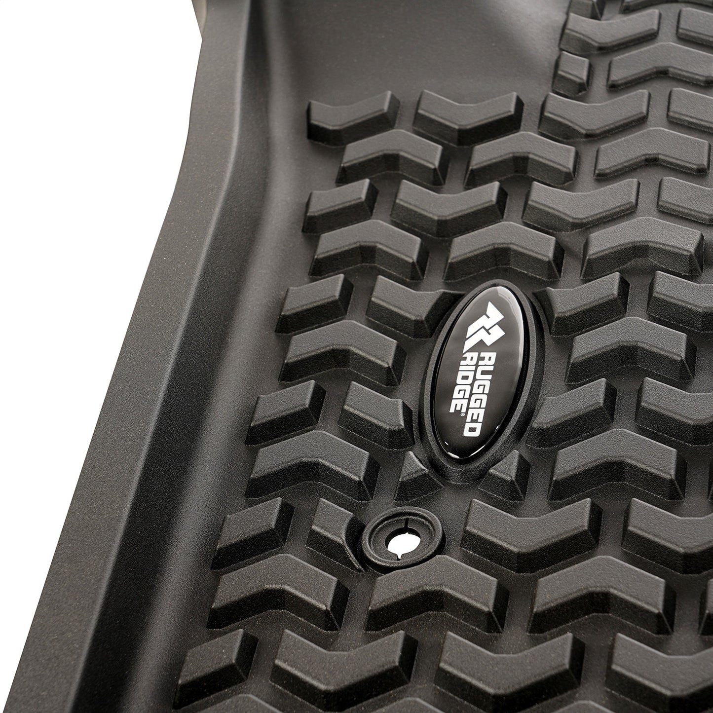RUGGED RIDGE | 82901.32 | Floor Liner, Front, Black; 2019 Chevy Silverado Crew Cab