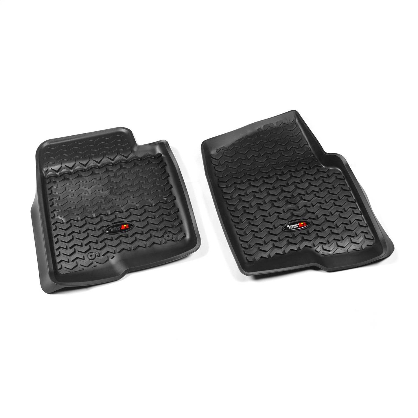 RUGGED RIDGE | 82902.31 | Floor Liner,Front Pair,Black,12-14 Ford F150 Single/Double Hook