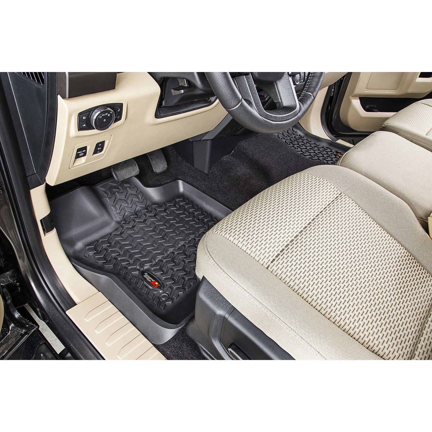 RUGGED RIDGE | 82902.33 | Floor Liner, Front Pair, 15-16 F150 Black