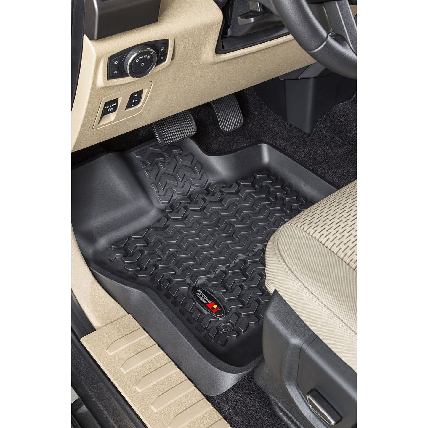 RUGGED RIDGE | 82902.33 | Floor Liner, Front Pair, 15-16 F150 Black