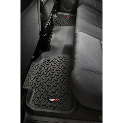 RUGGED RIDGE | 82951.11 | Floor Liner,Rear 1-Pc,Black, 07-13 Gm Sierra/Silverado Ext Cab
