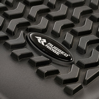 RUGGED RIDGE | 82951.17 | Floor Liner, Rear, Black; 2019 Chevy Silverado Crew Cab