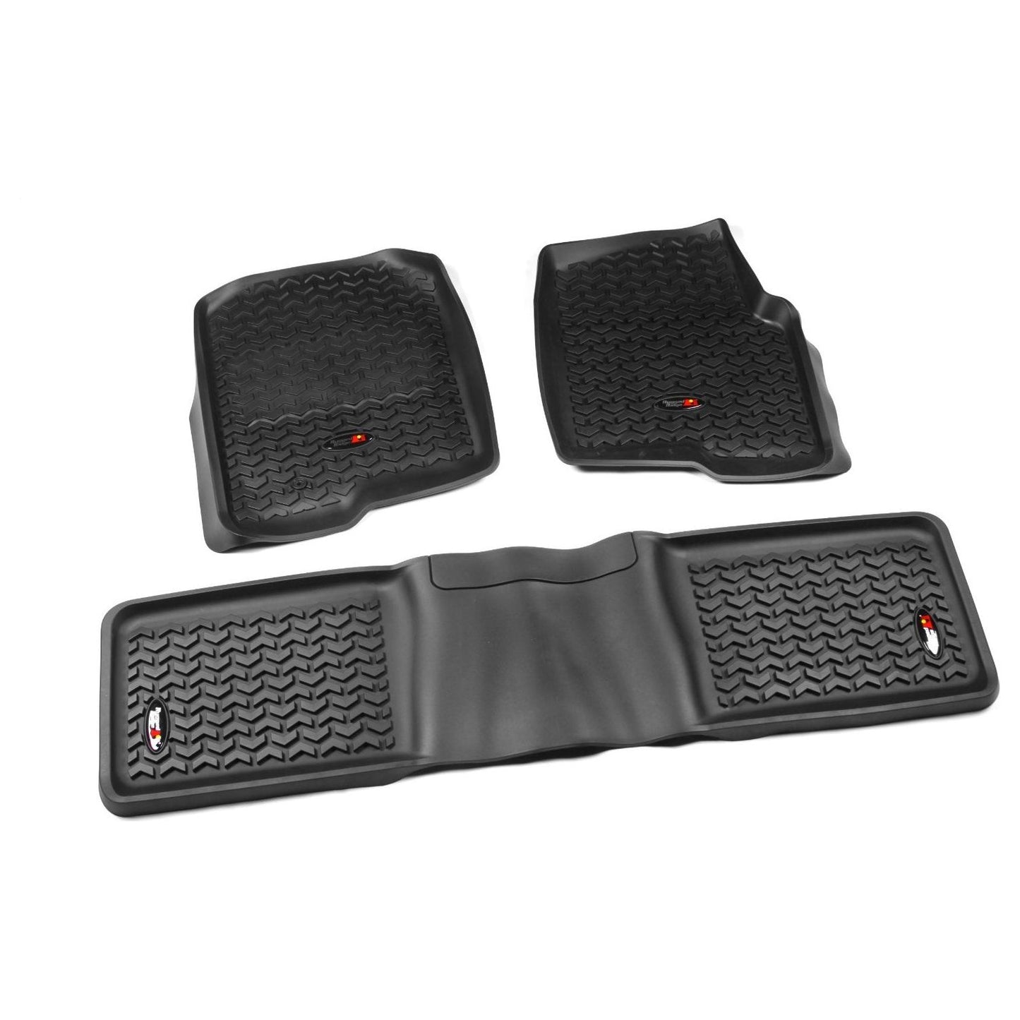 RUGGED RIDGE | 82989.2 | Floor Liner Set,3 Piece,Black,04-08 Ford F150