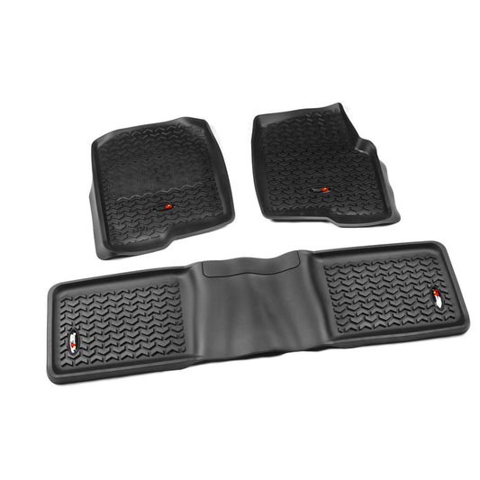 RUGGED RIDGE | 82989.2 | Floor Liner Set,3 Piece,Black,04-08 Ford F150