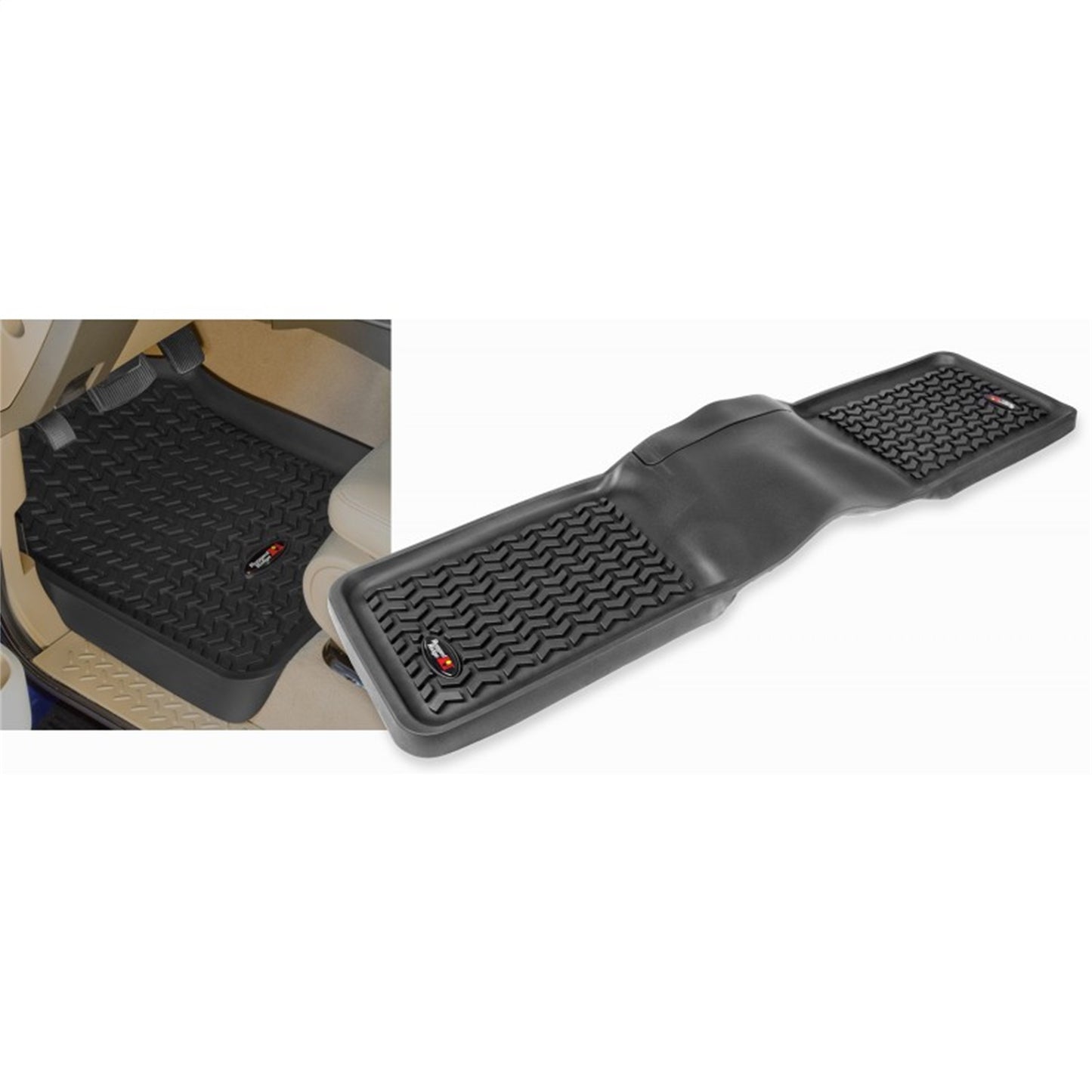 RUGGED RIDGE | 82989.2 | Floor Liner Set,3 Piece,Black,04-08 Ford F150