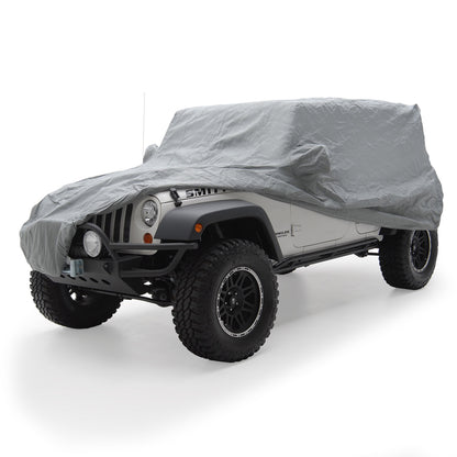 Smittybilt Jeep Cover Incl. Heavy Duty Grommet Bag Lock Cable No Drill Installation I 835