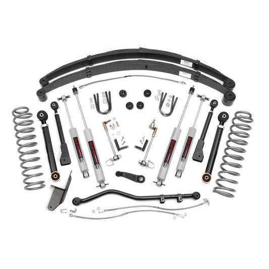 ROUGH COUNTRY 4.5 Inch Lift Kit | RR Springs | X-Series | Jeep Cherokee XJ 2WD/4WD (84-01) | 63330