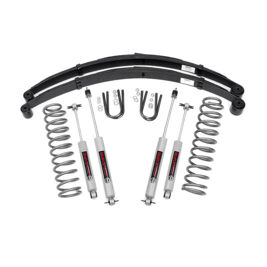 ROUGH COUNTRY 3 Inch Lift Kit | RR Springs | Jeep Cherokee XJ 2WD/4WD (1984-2001) | 630N2