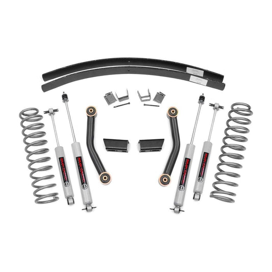 ROUGH COUNTRY 3 Inch Lift Kit | Series II | RR AAL | Jeep Cherokee XJ 2WD/4WD (1984-2001) | 670XN2