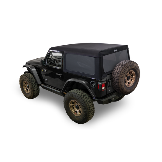 BESTOP | Supertop Glide Jeep 2018-26 Wrangler JL 2-Door Squareback, Premium Black Twill Bestop | 54728-17