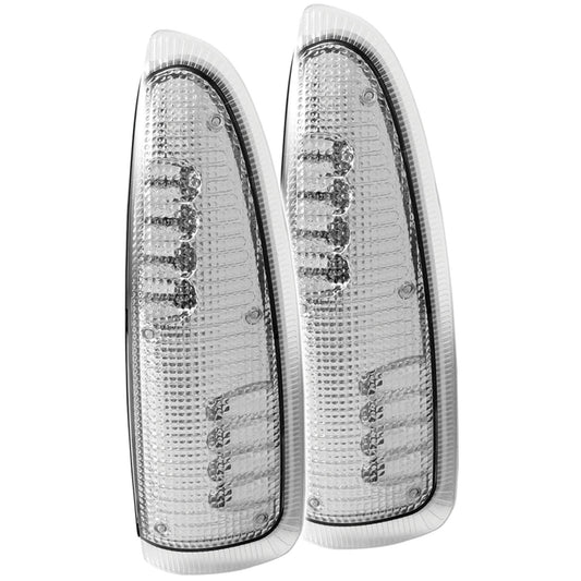 Anzo USA | Door Mirror Turn Signal Indicator 2 pc. Clear Lens w/LED Amber Turn Signal | Fits F-250 Super Duty | 861100