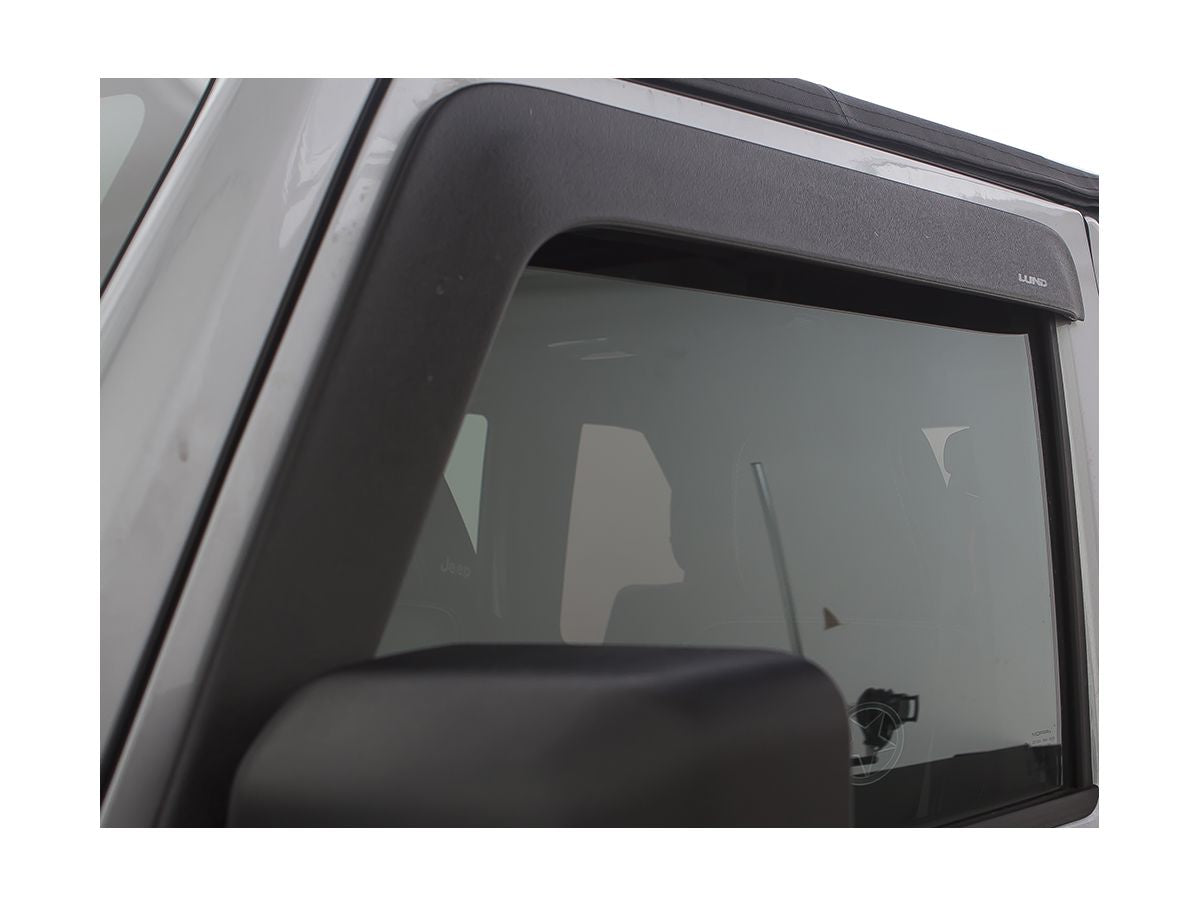 AUTO VENT SHADE  Matte Black Low Profile Ventvisor® Window Deflectors I 774034