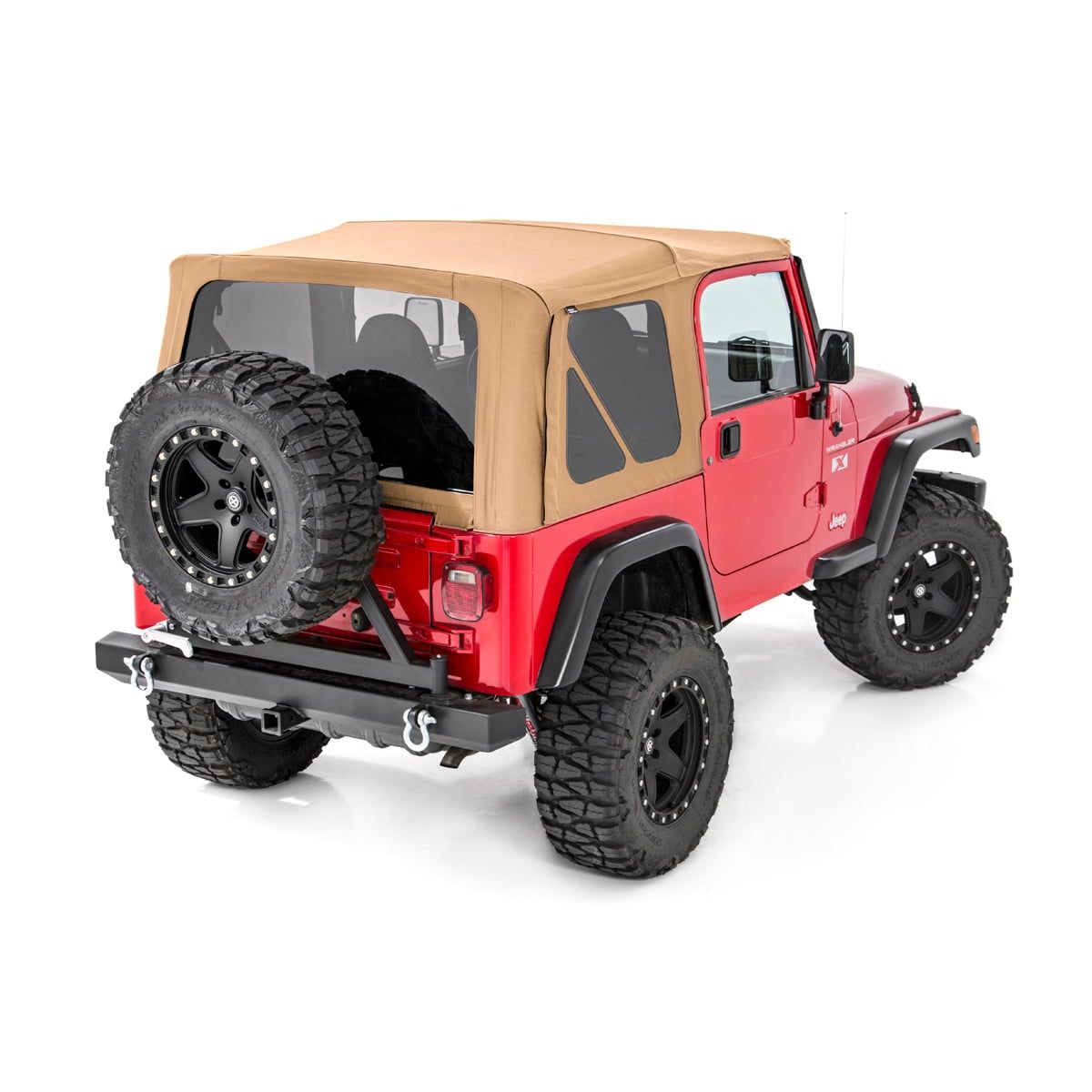 ROUGH COUNTRY Soft Top | Replacement | Spice | Half Doors | Jeep Wrangler TJ 4WD (97-06) | RC85350.70