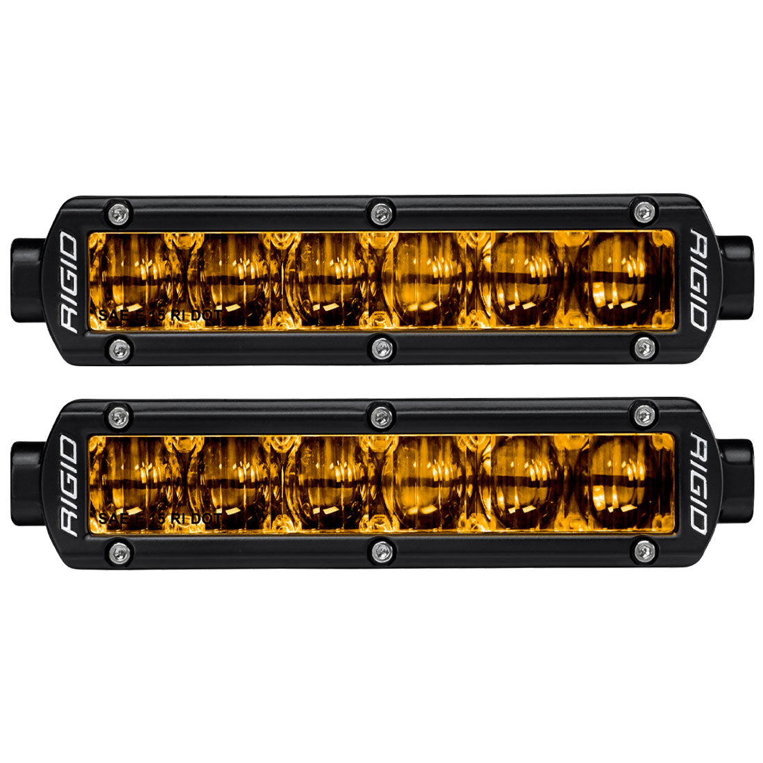 RIGID INDUSTRIES | SAE J583 Compliant Selective Yellow Fog Light Pair Sr-Series Pro 6 Inch Street Legal Surface Mount Rigid Industries | 906704